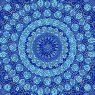 Blue mosaic