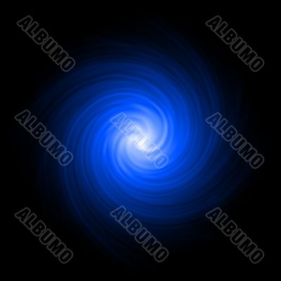 Blue abstract background spiral