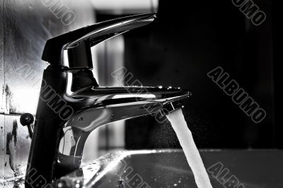 Sink closeup backlight Sink closeup backlight