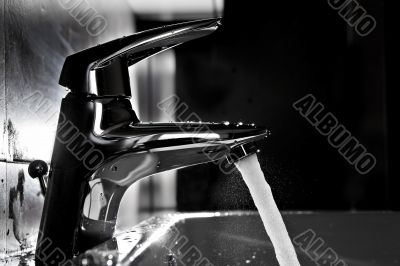 Sink closeup backlight