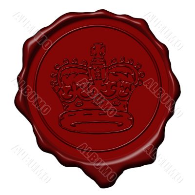 King crown wax seal