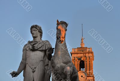 Statue of polluce the Capitol in Rome