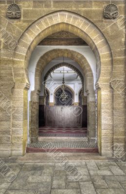 Ancient Arabic portal in Casablanca