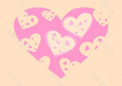 Valentine's Day. Postcard. Background. Valentine's Day. Postcard. Background.