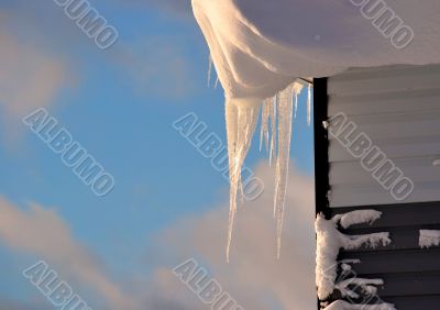 Winter icicles Winter icicles