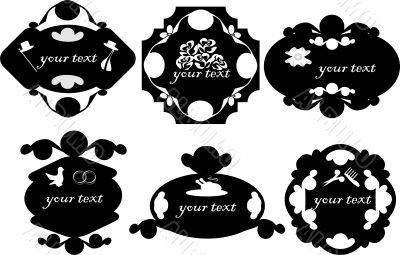 Signs. Vintage. Black and white. Signs. Vintage. Black and white.