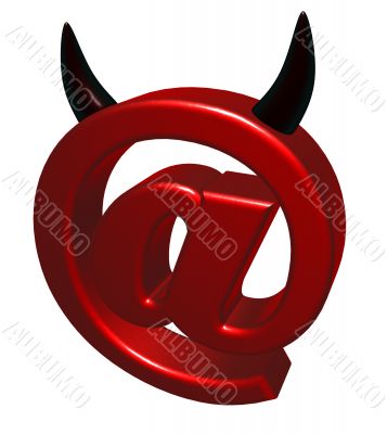devil email symbol