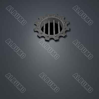 gear wheel prison window