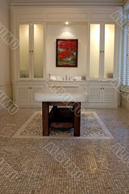 Spa massage bed. Spa massage bed.