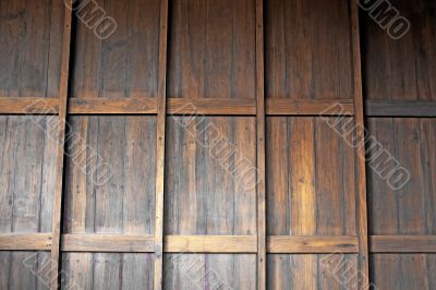 teak wood wall background