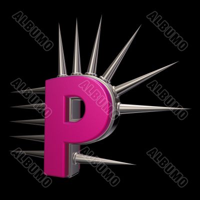 prickles letter p