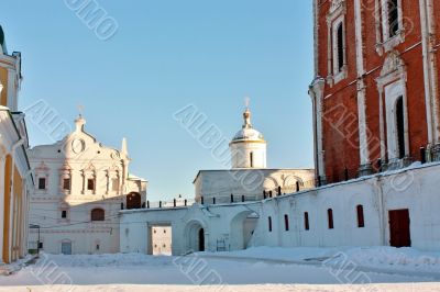 Yard in the ancient kremlin 