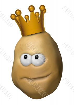 potato with crown potato with crown
