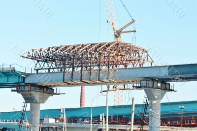 Construction of the overpass