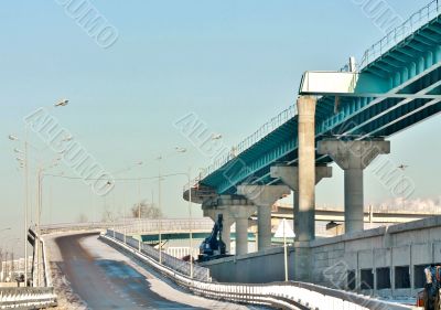 Construction of the overpass