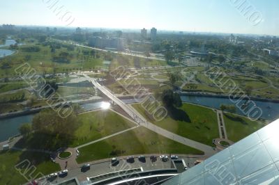 Minsk, city view, horizon