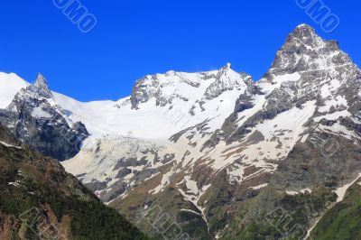 Caucasus mountains Dombai