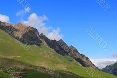 Caucasus mountains Dombai