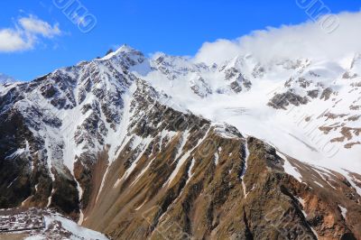 Caucasus mountains Dombai