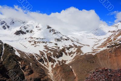 Caucasus mountains Dombai