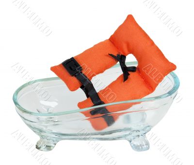 Life Vest and Bathtub