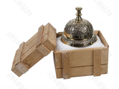 Service Bell in a Shipping Crate