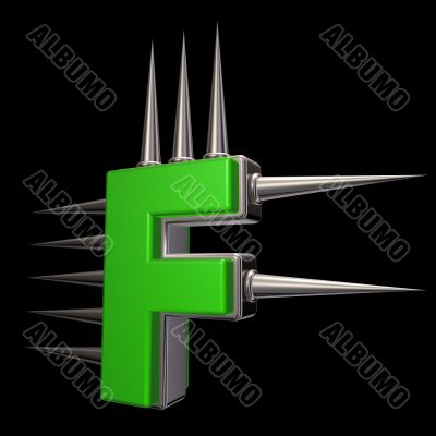 prickles letter f