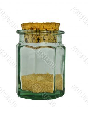 Jar with a brown sugar