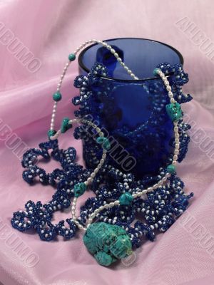 Beads, pearls and turquoise