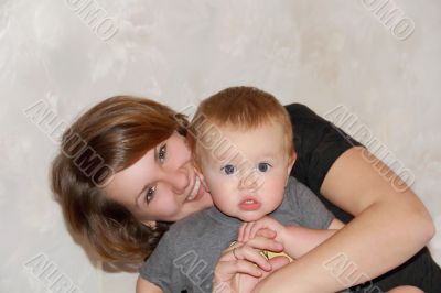 Portrait of happiest mother and baby