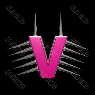 prickles letter v