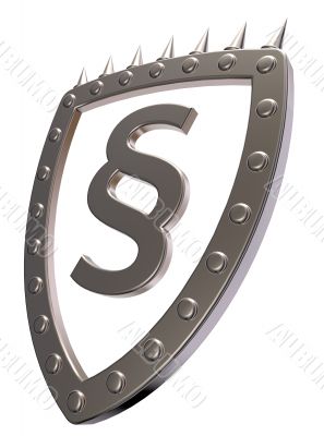 shield with paragraph symbol