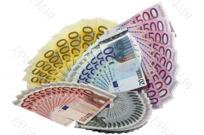 Many fans of euro banknotes
