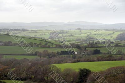 Misty Cornish landscape