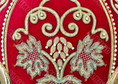 Gold embroidery