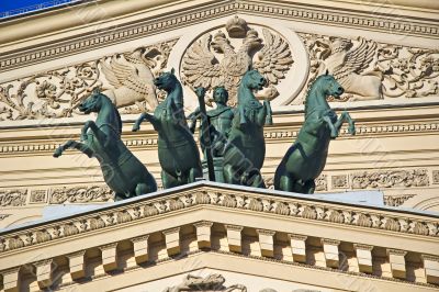 Fronton of the Moscow Big Theatre