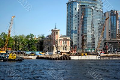Reconstruction of the embankment. Reconstruction of the embankment.