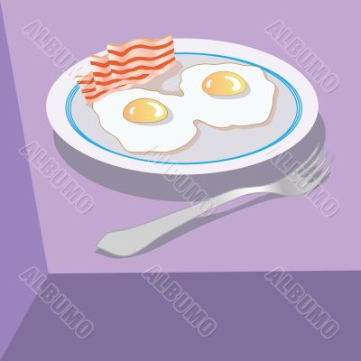 eggs and bacon