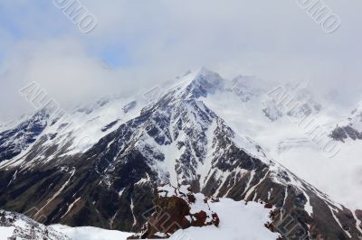 Caucasus mountains Dombai