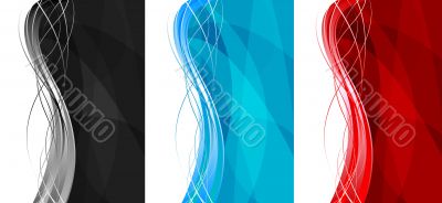 Abstract vertical banners