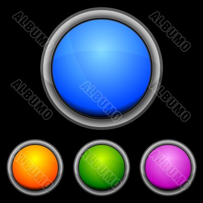 Vector glossy buttons