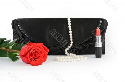 Rose and lipstick Rose and lipstick