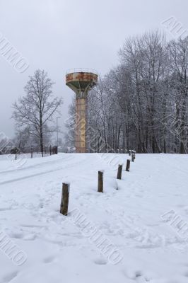 Cold day russian winter polar life