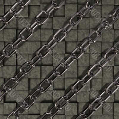 chains on stone background chains on stone background