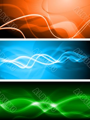 Vibrant banners. Vector illustration