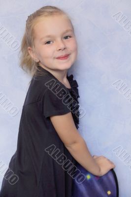 Beautiful girl with blond hair and blue eyes Beautiful girl with blond hair and blue eyes