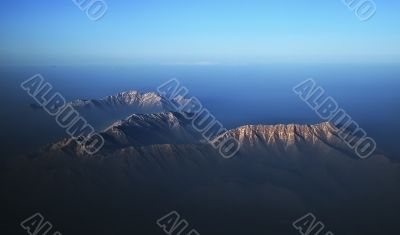 blue mountains in Iran