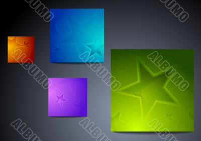 Colourful star backgrounds