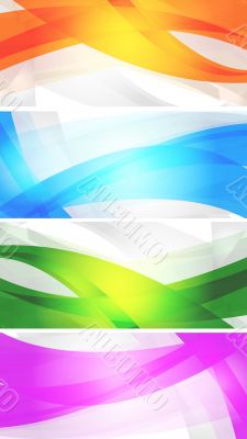 Set of vibrant banners