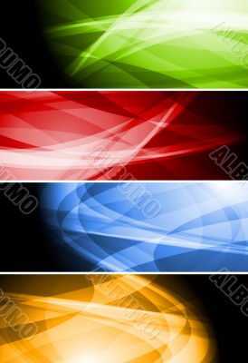 Colourful banners collection